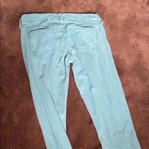 Mother green jean legging skinny
